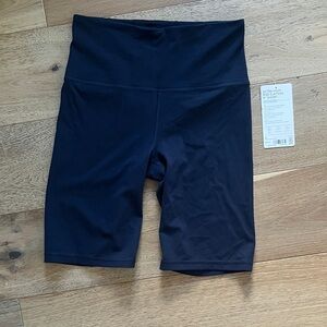 Navy Athleta Elation 9” Women's High-Waisted Shorts (NWT!)